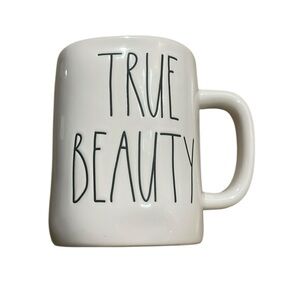True Beauty Disney Princess Rae Dunn Beauty and the Beast two sided mirror mug
